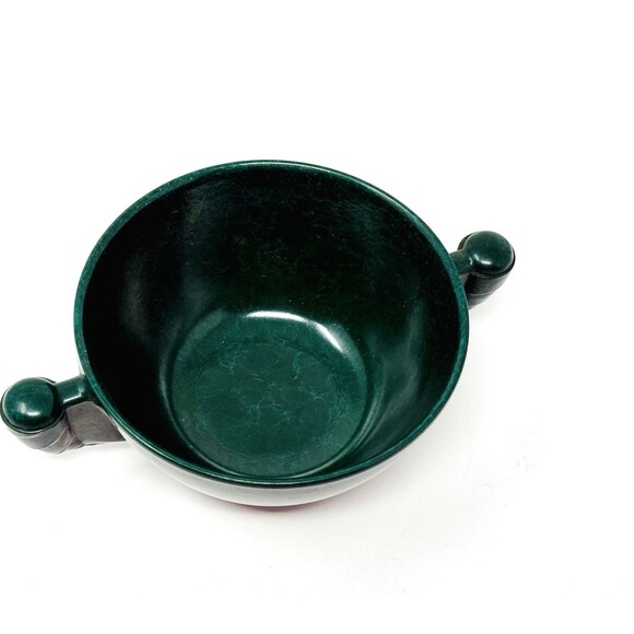 Vtg Color Flyte Creamer and Sugar Set & Juice Cup Branchell Forest Green Melmac - Picture 10 of 11